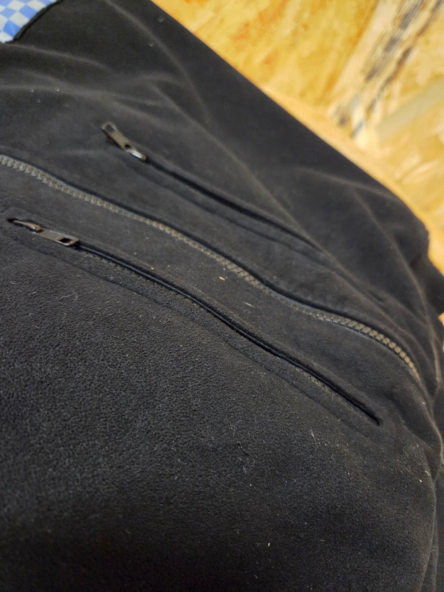 British Police Black with Checked Fleece With Klickfast Docks Yaffy