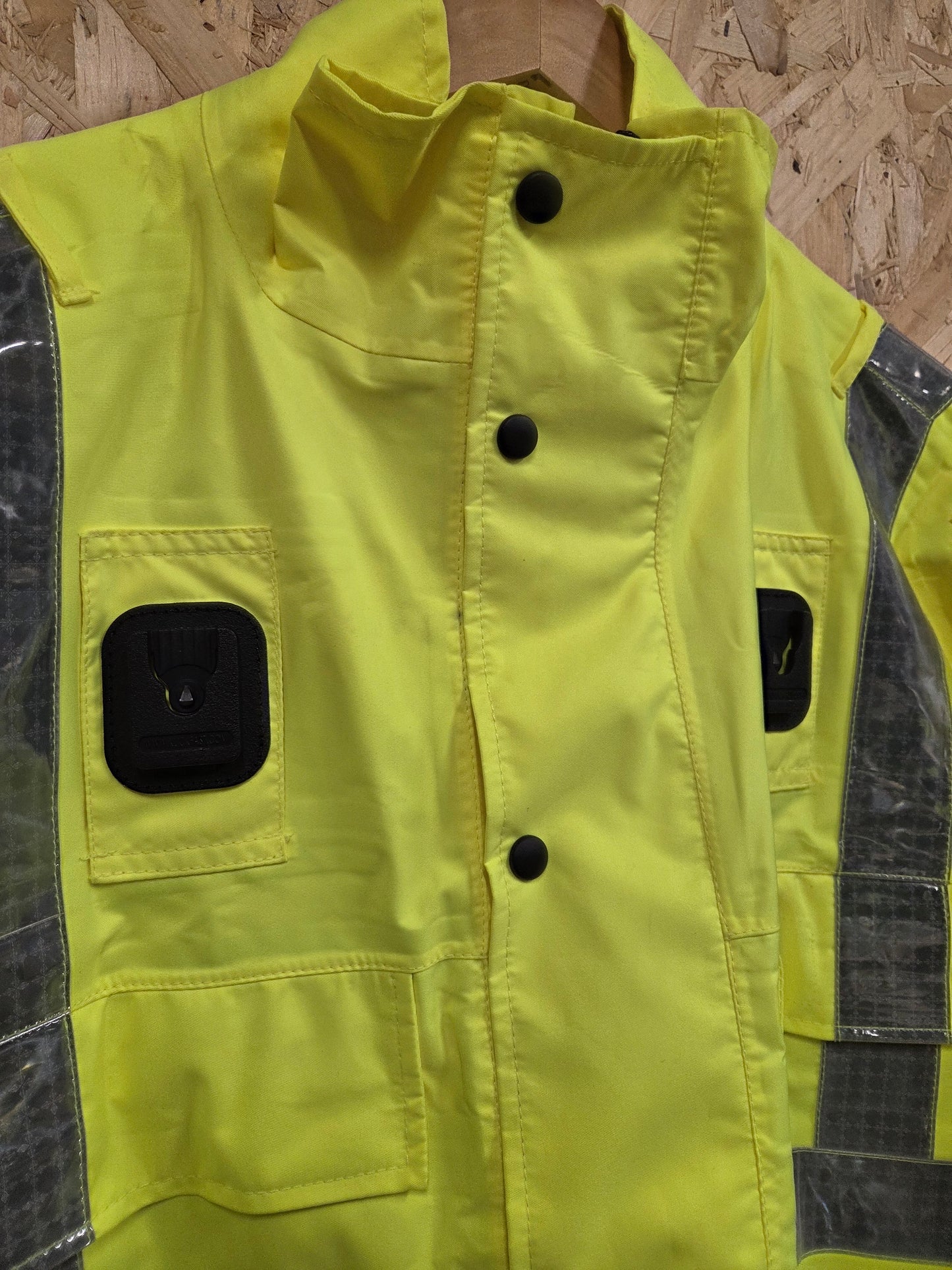 British Police Yellow Hi-Vis Jacket Yaffy Blouson Bomber Klickfast Docks 471