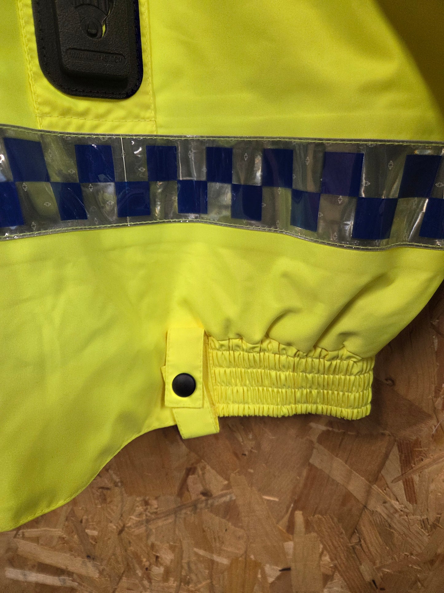 British Police Yellow Hi-Vis Jacket Yaffy Blouson Bomber Klickfast Docks 471