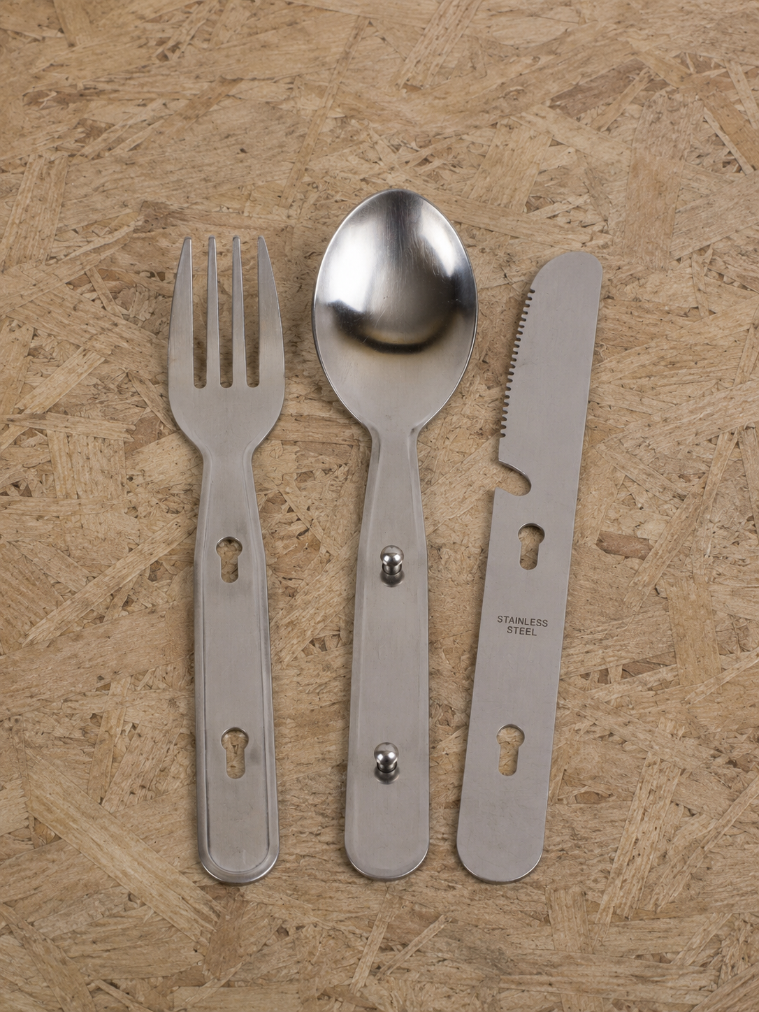 Knife Fork and Spoon Cadet Cutlery Set Kit Camping Hiking Picnic KFS