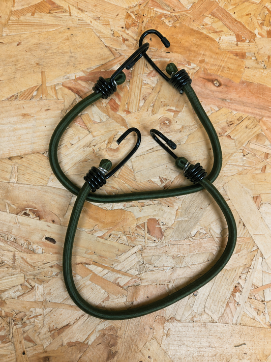 Military Bungee Cord Elastic Retention Stretch Tie Down Load Securing Bergen Secure Kit Olive Green 30"