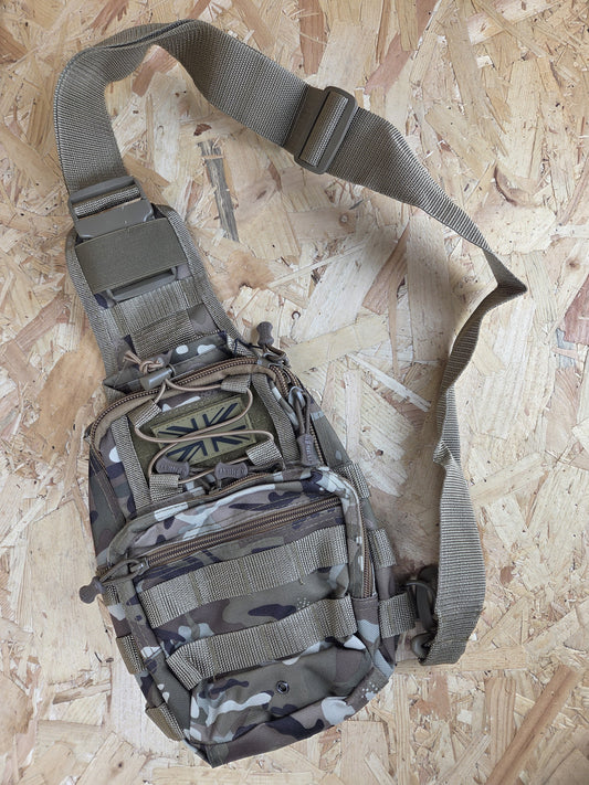 Ranger Sling Bag BTP Convertible Molle Chest Messenger Shoulder Camoflauge Pack