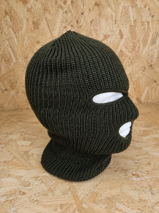 Balaclava - Olive Green Three Hole
