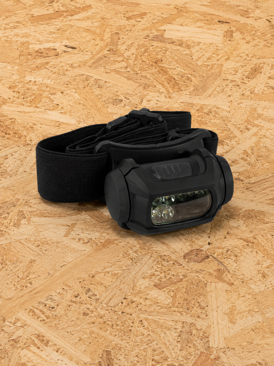 LED Headlamp Torch Black Stealth Head Light Camping Inspection Lamp Running Hiking Work Predator Headlamp