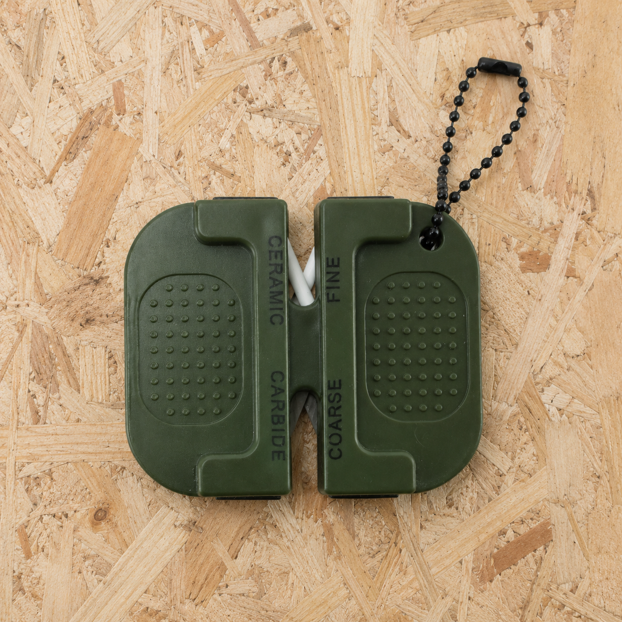 Precision Knife Blade Sharpener Survival Pocket Hand Camping Bushcraft Cadet Tool Olive Green