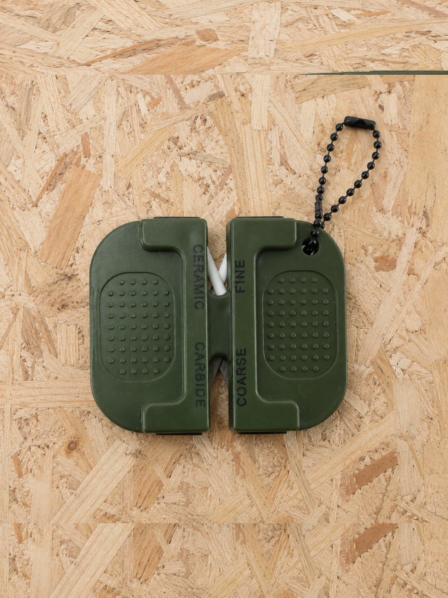 Precision Knife Blade Sharpener Survival Pocket Hand Camping Bushcraft Cadet Tool Olive Green