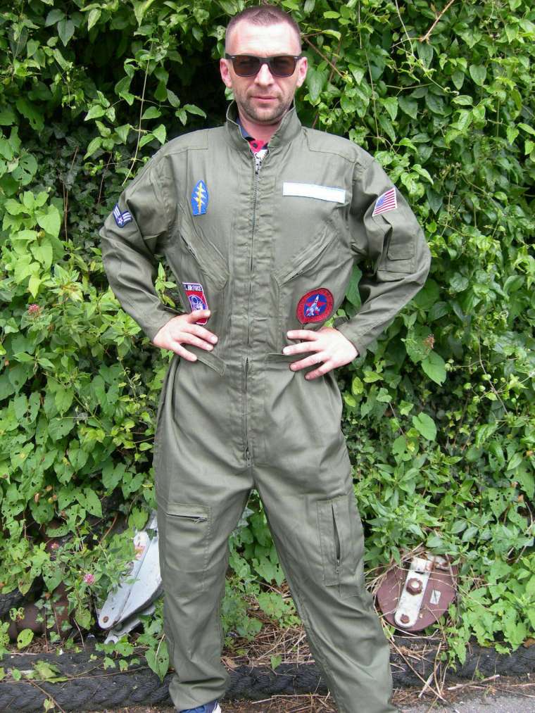 US Fighter Pilot Flying Suit Bogey Knights
