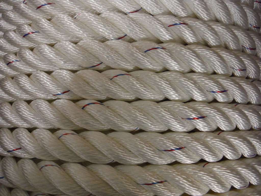 24mm Polyester Mooring Rope 3 Strand Bogey Knights